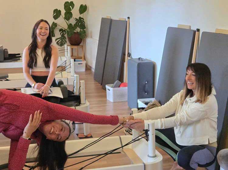 Emma teaching - reformer instructor training